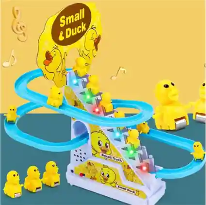 Musical Duck Track Slide and Climb Stairs Toys